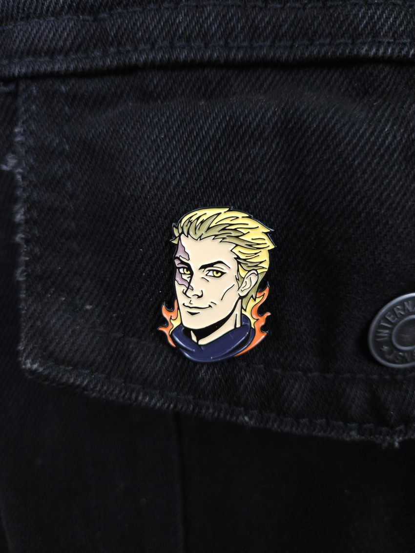 Металлический пин "BUBBLE #16: Огнепоклонник"