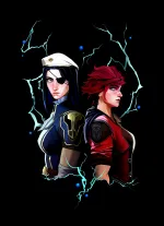 Открытка "Arcane: Vi and Caitlyn"