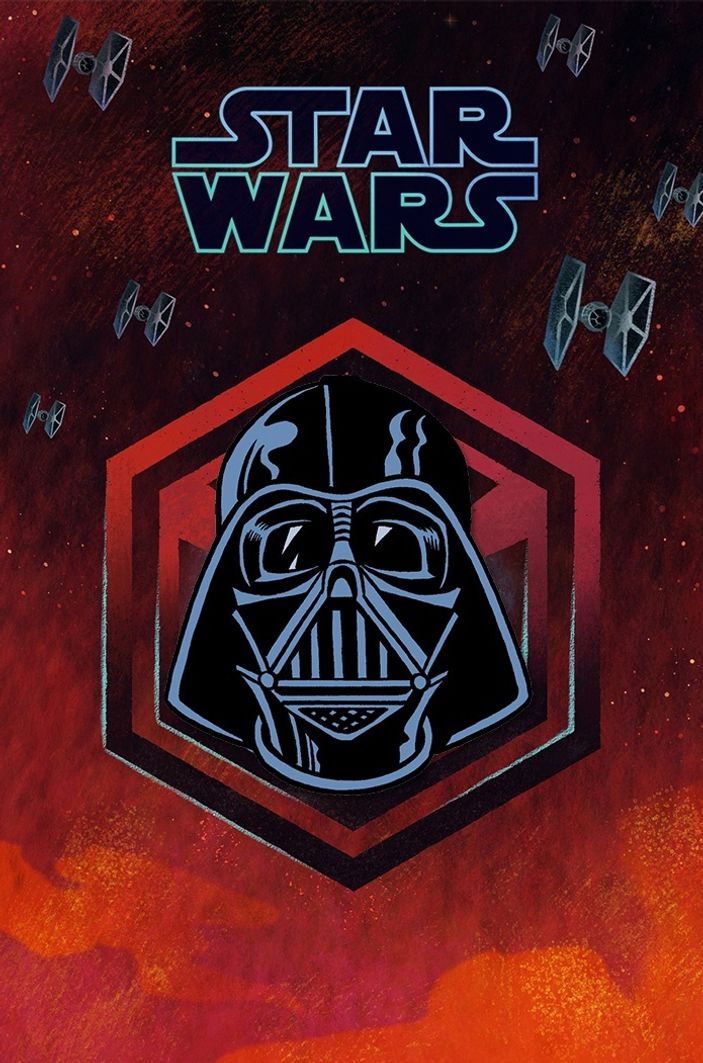 Металлический пин "Star Wars Dark Side Darth Vader"