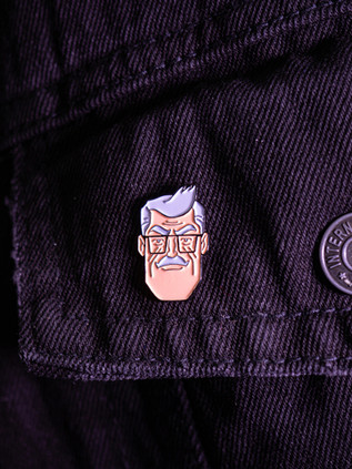 Металлический пин "Batman The Animated Series Comissioner Gordon"