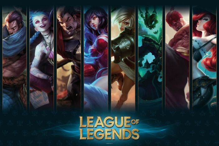 Лицензионный постер (369) &quot;LEAGUE OF LEGENDSChampions&quot;