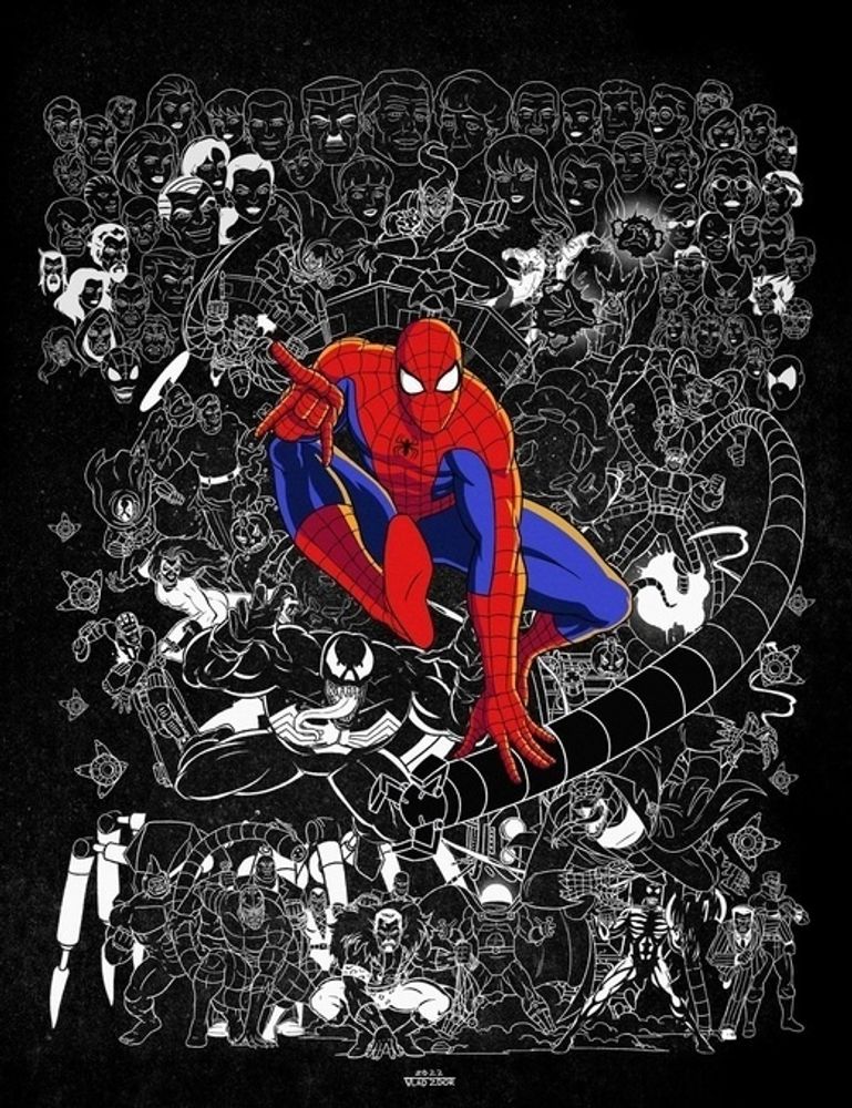 Постер &quot;Spider-Man 1994 Tribute ASM #100 Homage&quot;