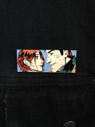 Металлический пин Deluxe "Майор Гром: Игра. Игорь и Юля"