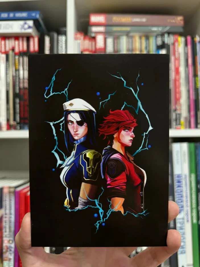 Открытка "Arcane: Vi and Caitlyn"