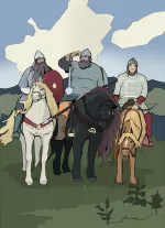 Открытка "Серый Волче. Три Богатыря"