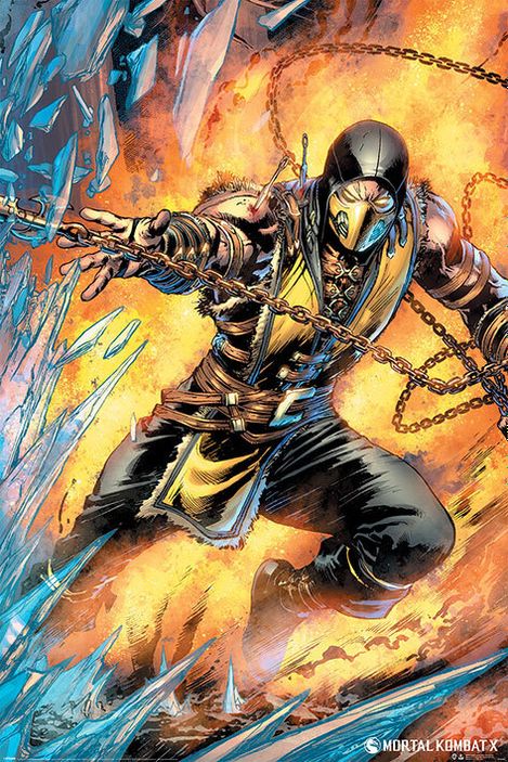 Лицензионный постер (362) Mortal Kombat (Scorpion)