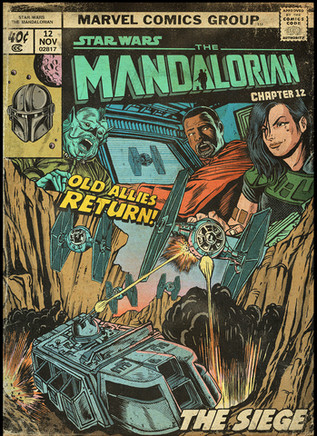 Постер  "Star Wars: Mandalorian. Chapter 12 "The Siege"