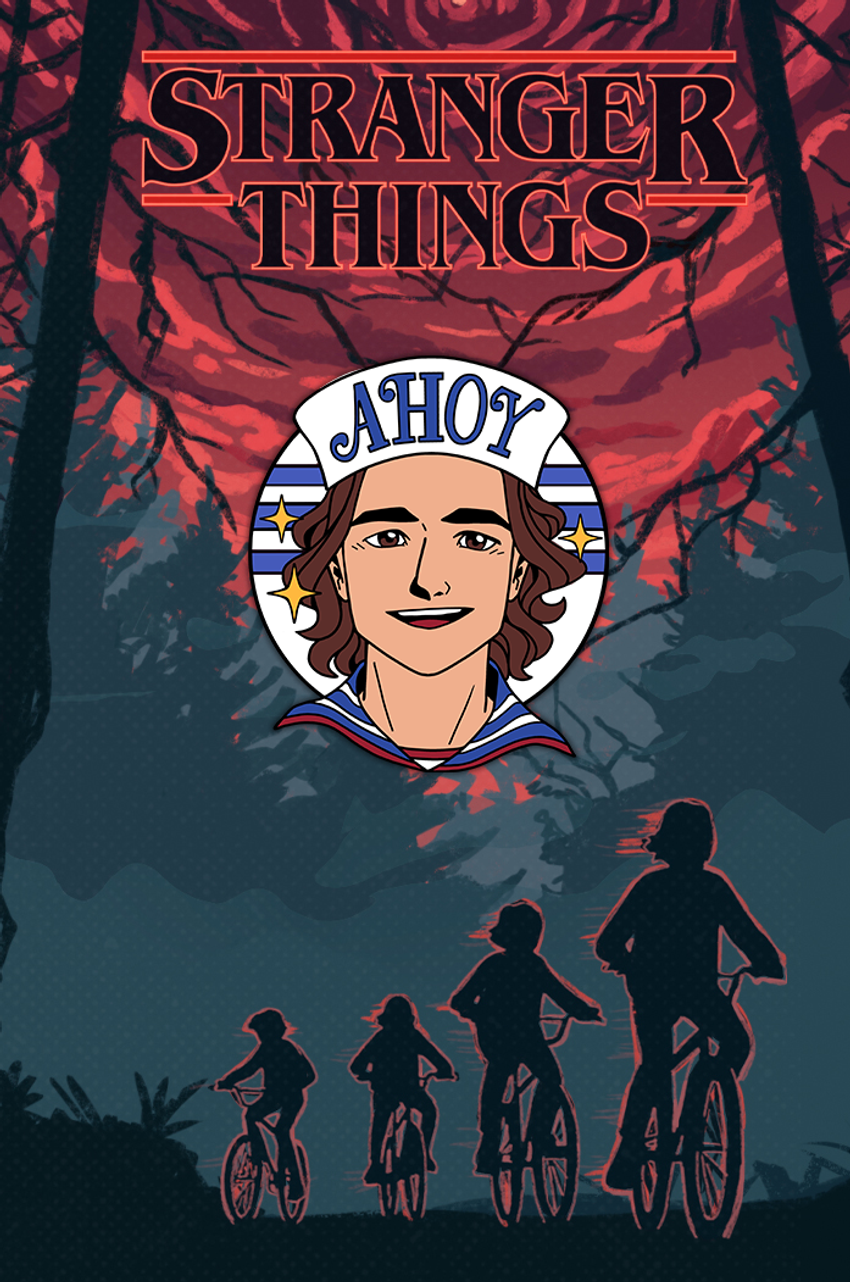 Металлический пин "Stranger Things: Ahoy Steve"