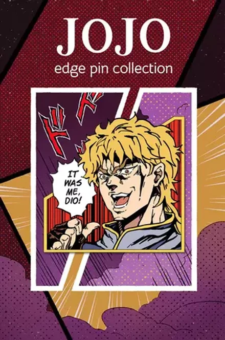 Металлический пин "JoJo It Was Me, Dio!"