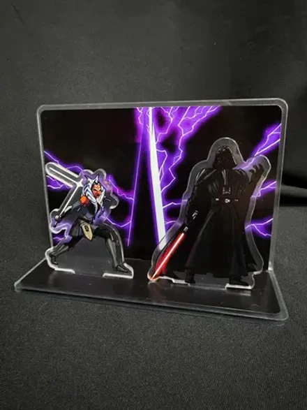 Составной акриловый стенд "Star Wars. Duels. Darth Vader vs Ahsoka Tano"