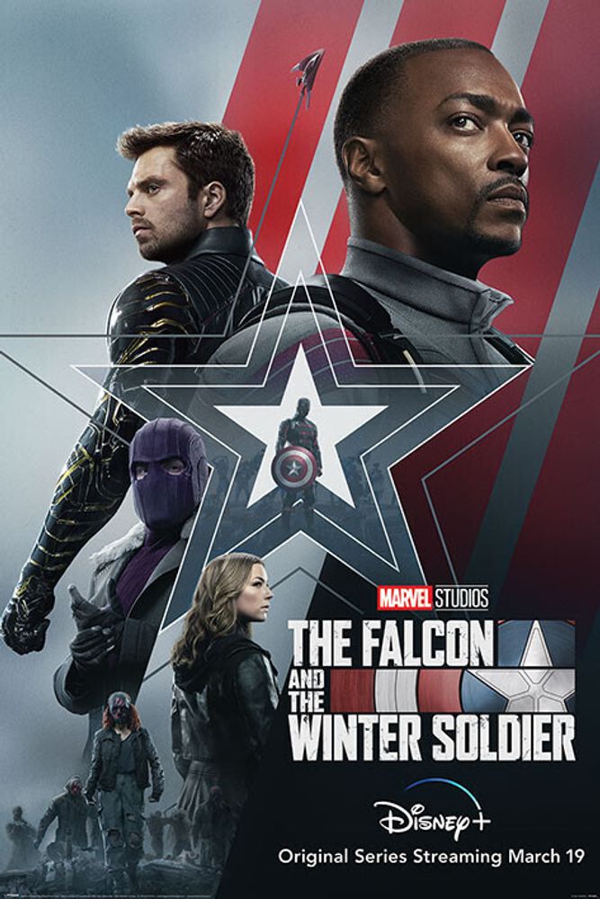 Лицензионный постер (365) The Falcon and the Winter Soldier (Stars and Stripes)