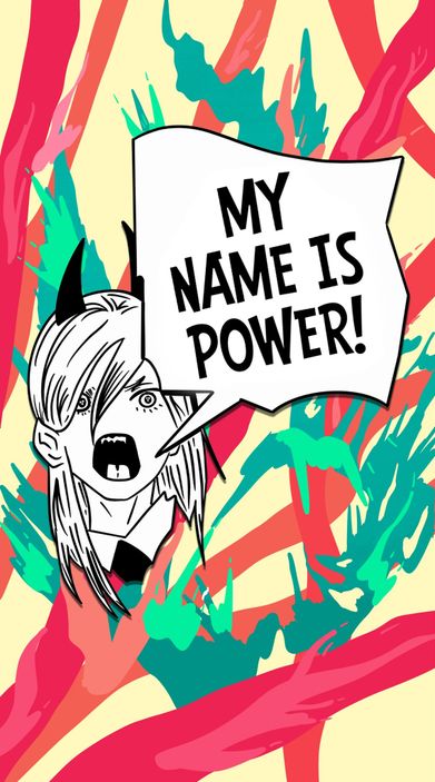 Металлический пин &quot;Chainsaw Man Power&quot;