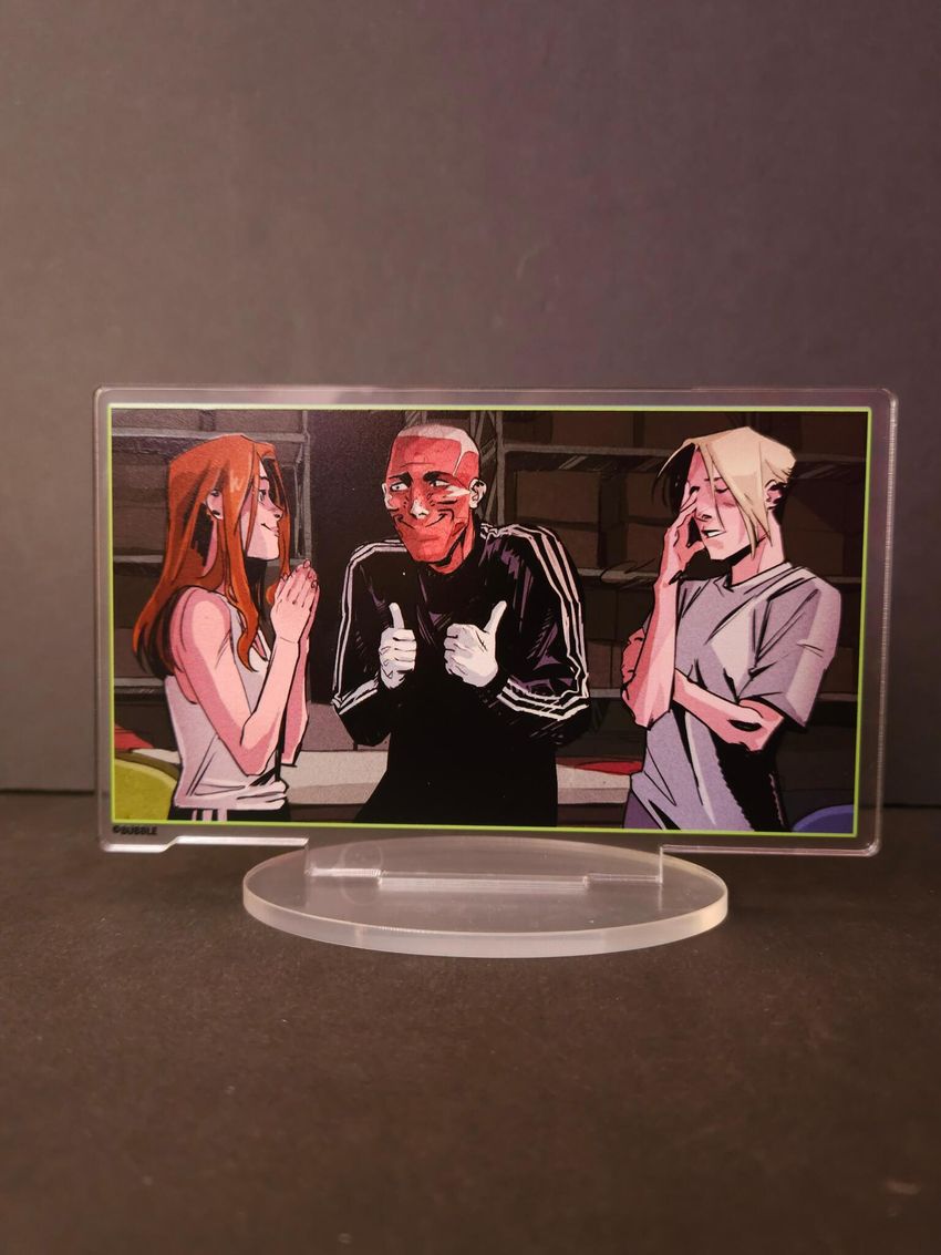 Акриловый стенд "Союзники: Ника, Джош и Лотта"