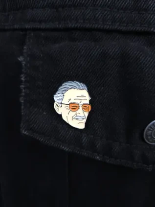 Металлический пин "Stan Lee"