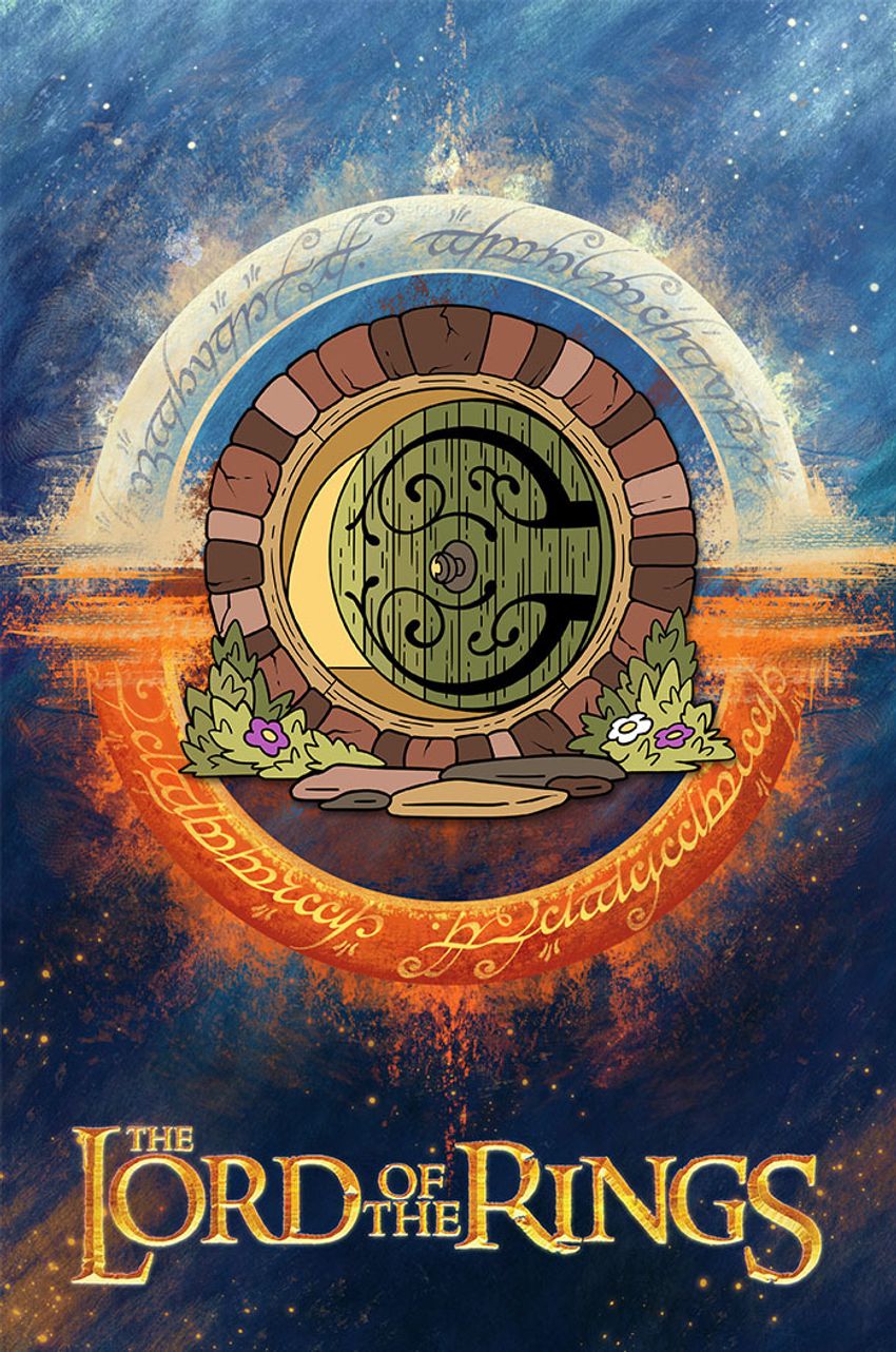 Металлический пин "Lord of the Rings: Hobbit Door"