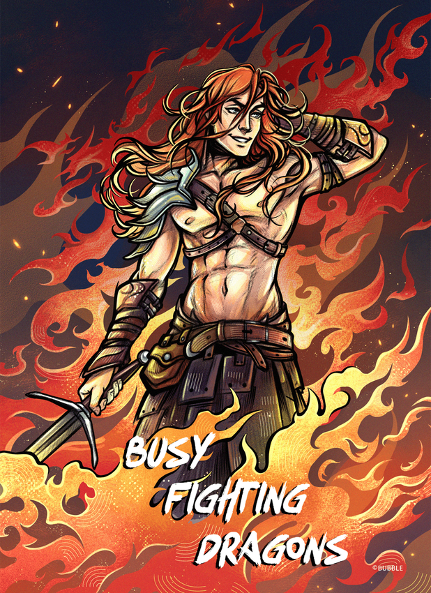 Открытка “Разумовский: Busy Fighting Dragons” (Эксклюзивный вариант)