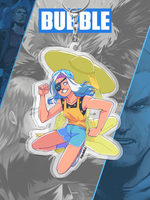 Акриловый брелок "Экслибриум: Лиля и Инга" (двухсторонний)