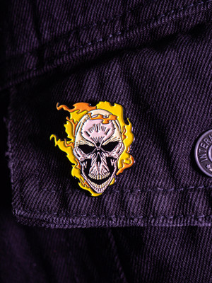 Металлический пин "McFarlane Collection Ghost Rider"