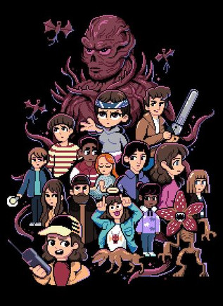 Постер "Stranger Things: Stranger Bits"