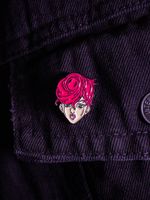 Металлический пин "JoJo Golden Wind Trish"