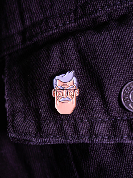 Металлический пин "Batman The Animated Series Comissioner Gordon"