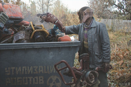 Открытка "Бомж"