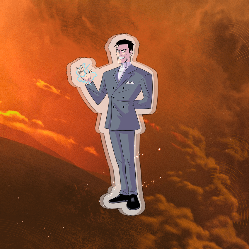 МИНИ Акриловый стенд &quot;Майор Гром: Игра. Август Хольт&quot;