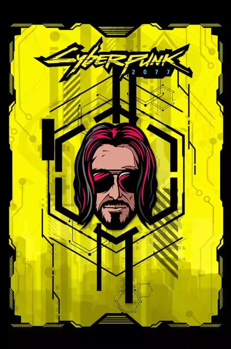 Металлический пин &quot;Cyberpunk 2077: Johnny&quot;