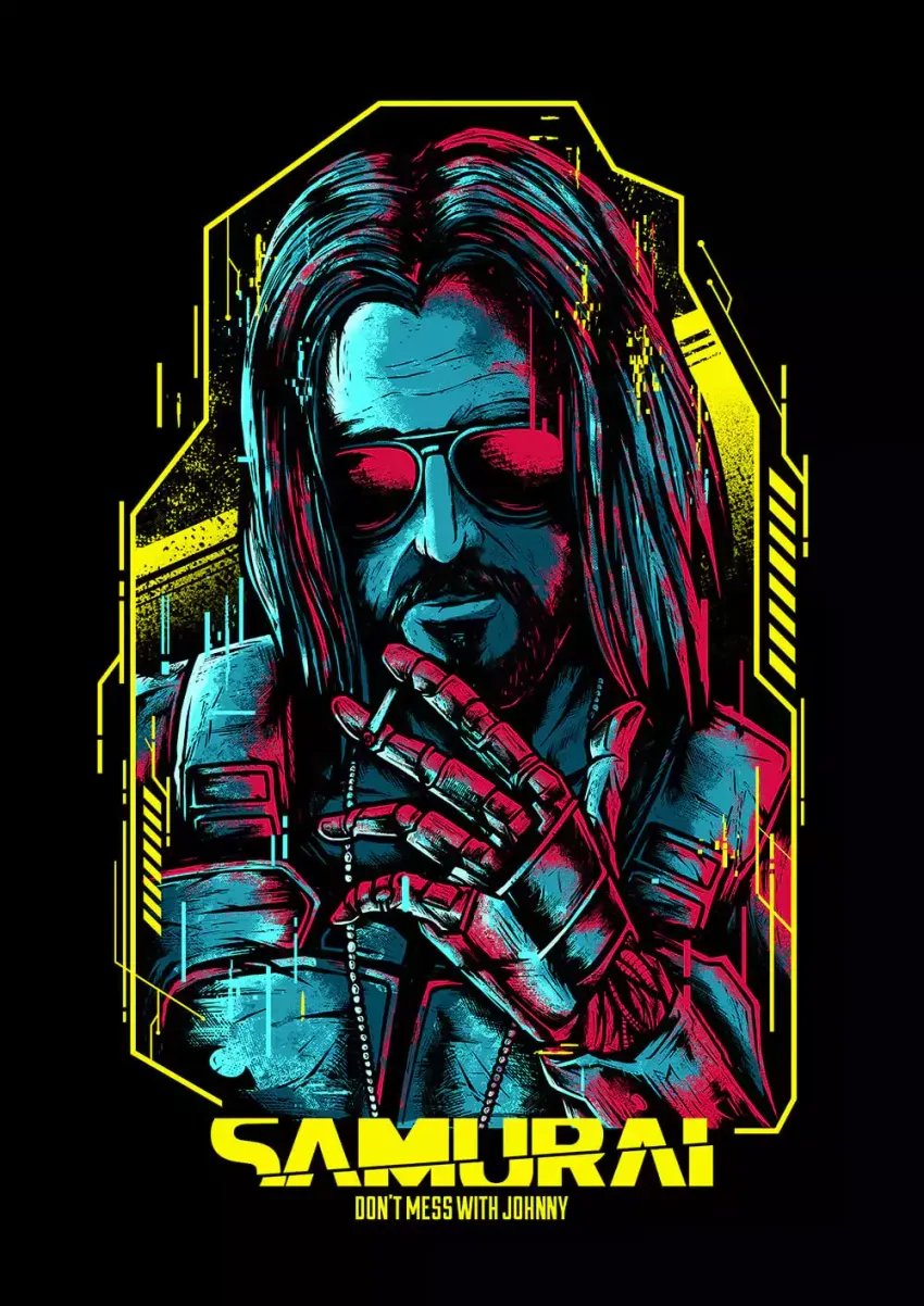 Постер "Cyberpunk 2077: Samurai"