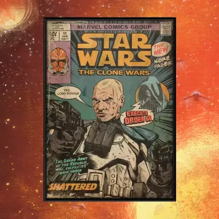 Постер "Star Wars The Clone Wars: Shattered"