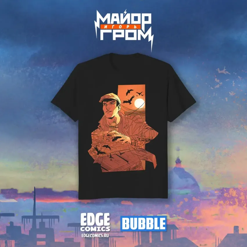 МИГ Crowdfunding: Футболка «Гром: Герой Петербурга»