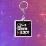 Акриловый брелок "Supernatural: Salt Burn Repeat"