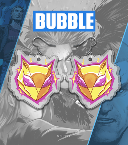 Акриловые серёжки "Рысь"