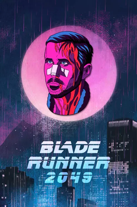 Металлический пин &quot;Ryan Gosling in... Bladerunner 2049&quot;