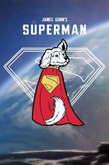 Металлический пин &quot;James Gunn&#39;s Superman: Krypto&quot;