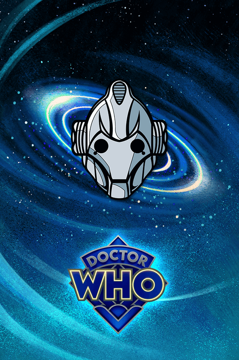 Металлический пин &quot;Doctor Who: Cyberman&quot;