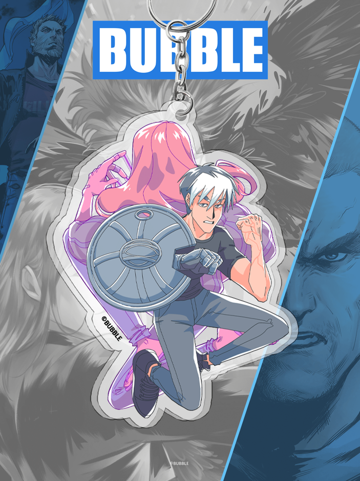 Акриловый брелок "Экслибриум: Соловей и Саша" (двухсторонний)