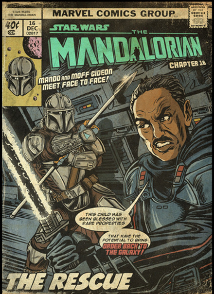 Постер  "Star Wars: Mandalorian. Chapter 16 "The Reskue. Moff"