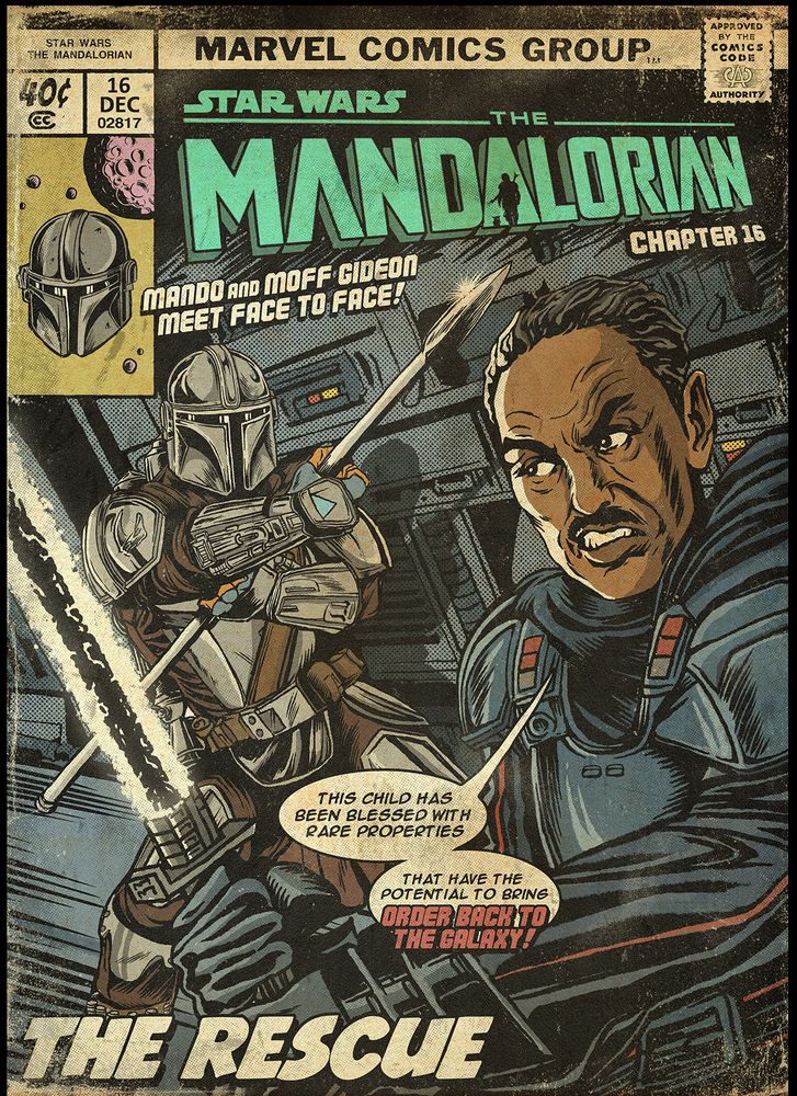 Постер  &quot;Star Wars: Mandalorian. Chapter 16 &quot;The Reskue. Moff&quot;