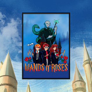 Постер "Harry Potter: Wands N' Roses"