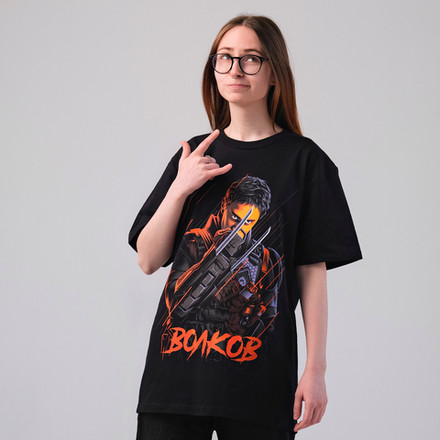 Футболка "Майор Гром: Игра. Волков"