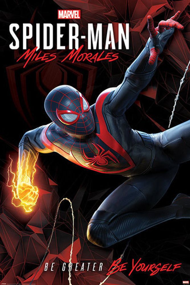 Лицензионный постер (322) Spider-Man Miles Morales (Cybernetic Swing)