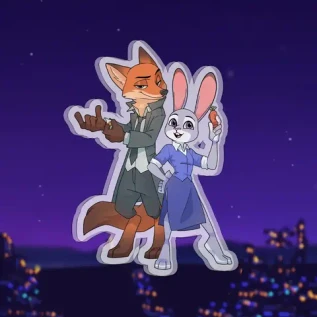 Акриловый стенд "Зверополис. The Dynamic Duo"