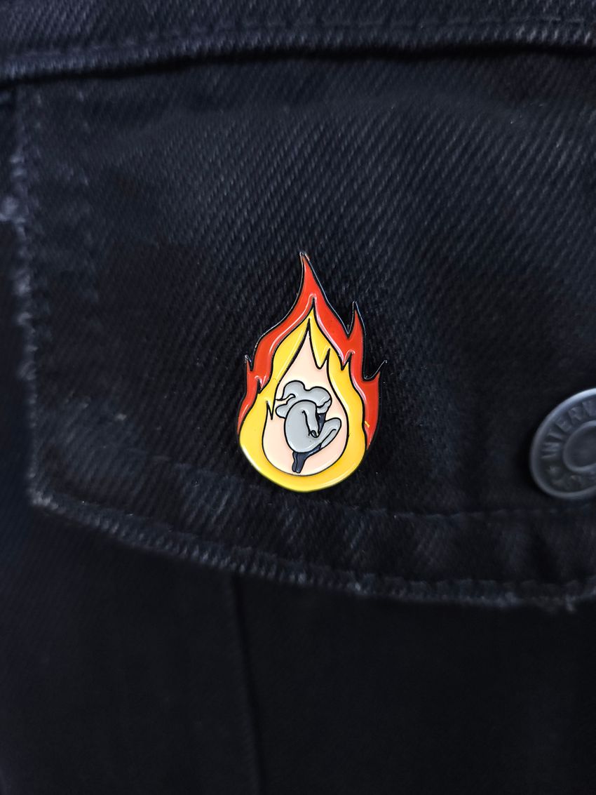 Металлический пин "СМЫСЛ. Огонь"