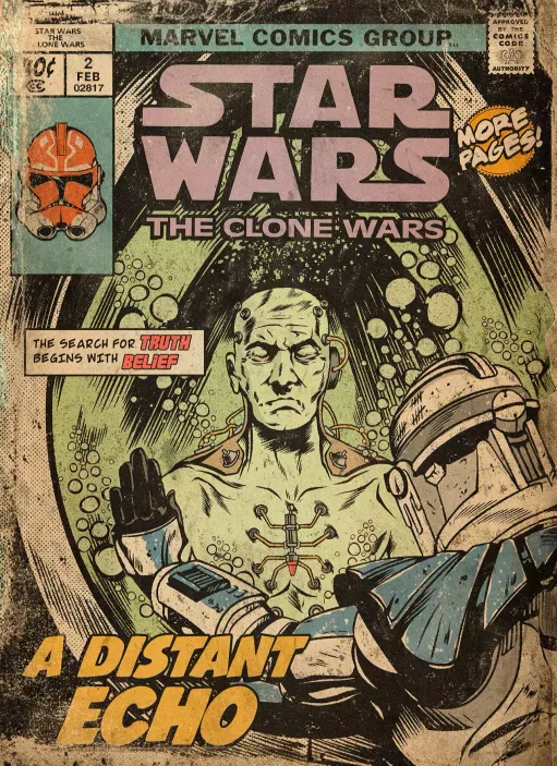 Открытка &quot;Star Wars The Clone Wars: A Distant Echo&quot;
