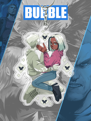 Акриловый брелок "Экслибриум: Кай и Кира" (двухсторонний)