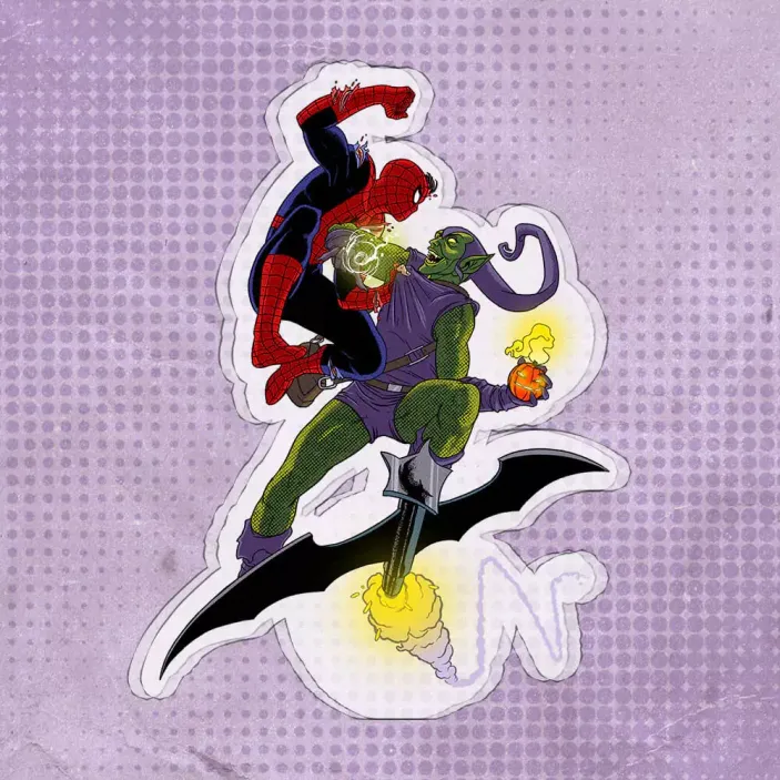 Акриловая стенд &quot;Spider-Man vs. Green Goblin&quot;