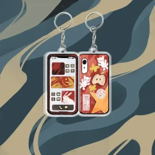 Акриловый брелок "СМЫСЛ. Трубочка (Большой, двусторонний)"