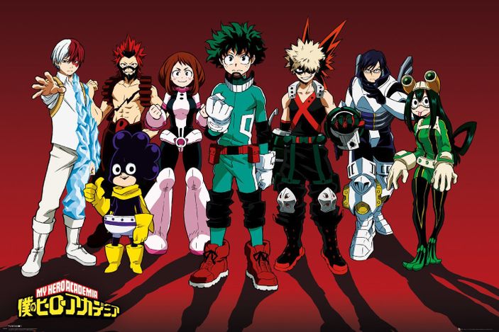 Лицензионный постер (379) MY HERO ACADEMIA Line Up