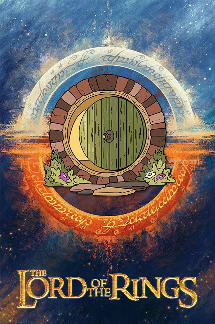 Металлический пин "Lord of the Rings: Hobbit Door"